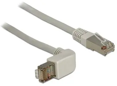 Delock kabel RJ45 Cat.6 SSTP pravoúhlý / přímý 0,5 m