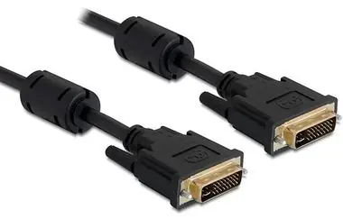 DeLock připojovací kabel DVI-I 24+5 samec/samec, 3m
