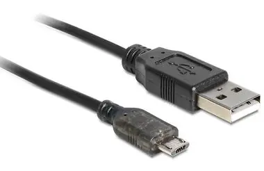 DeLock datový a nabíjecí kabel USB A samec > USB micro B samec 1.5m 