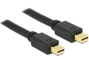 Delock mini Displayport kabel samec - samec / 1,5 m / černý