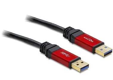 Delock USB 3.0-A samec / samec kabel / 2 m / Premium