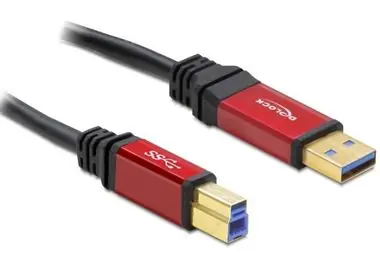 Delock kabel USB 3.0 typ A samec > USB 3.0 typ B samec / 3 m / Premium