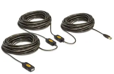 Delock USB 2.0 kabel, prodlužující A-A samec/samice 30m / aktivní