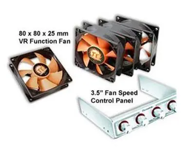 THERMALTAKE A1873 3,5 DRIVE BAY FAN KIT / 4x 80MM FAN + 3.5 SPEED CONTROL PANEL)