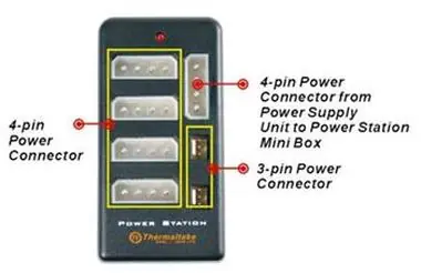 THERMALTAKE A2359 Power Station Mini Box /  rozšiřující mini zásuvka pro instalaci dalších zařízení 