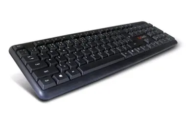 C-TECH KB-102-BL Slim klávesnice  / CZ/SK / PS/2 / černá