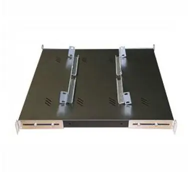 Triton Polička s perforací 1U/150mm (RAB-UP-150-A4) / max. nosnost 150kg / černá / doprodej