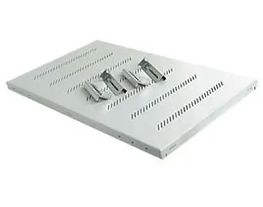 Triton Polička s perforací 1U/550mm (RAB-UP-550-H4) černá / max.nosnost 150kg