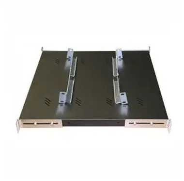 Triton Polička s perforací 1U/550mm (RAB-UP-550-A4) černá / nosnost 80kg