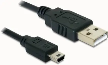 Delock kabel USB 2.0 A-samec <-> USB mini-B 5-pin samec / 1.5 m