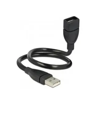 DeLock USB 2.0 kabel samec <-> A samice ShapeCable / 0.15 m