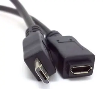 PremiumCord Kabel prodlužovací micro USB 2.0 male-female 2m černá