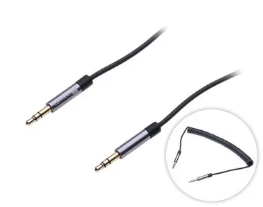 CONNECT IT Wirez 3.5mm jack kabel (M) - (M) 1.8m černá / kroucený 