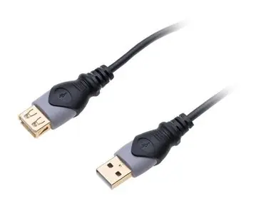 CONNECT IT Wirez USB A - USB A kabel (M) - (F) 1.8m černá 