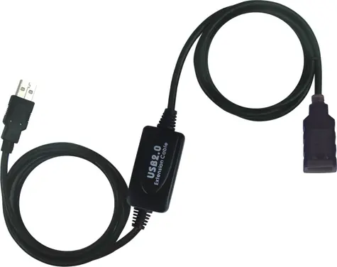 PremiumCord Kabel USB2.0 A-A 10m prodlužovací, aktivní (A-M-A-F)