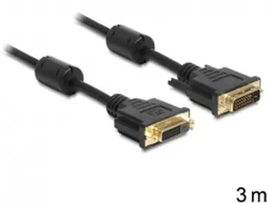 DeLock prodlužovací kabel DVI 24+1 samec > samice / 3 m