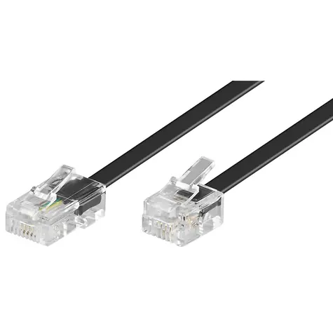 KABEL telefonní RJ45 - RJ11 / 3m / černý
