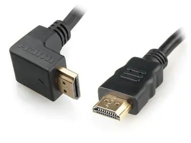 Gembird HDMI - HDMI male-male kabel 3 m / zlacené konektory / s 90° konektorem