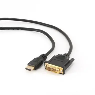 Gembird HDMI - DVI male-male kabel 1.8 m / pozlacené konektory 18+1