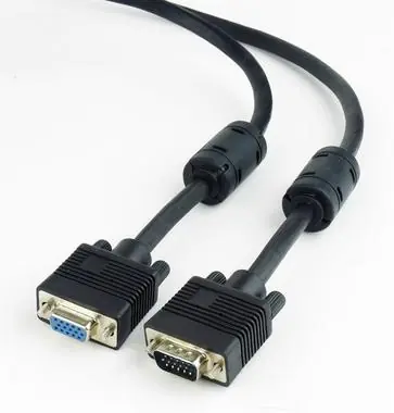Gembird SVGA prodlužovací kabel 15m/15f / dvojité stínění s ferity / 3m / černý