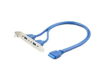 Gembird vývod 2x USB 3.0 z MB na záslepku skříně / kabel 45cm / bulk