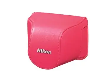 Nikon CB-N2000SK kožené pouzdro pro J1 a J2+10mm / Růžová