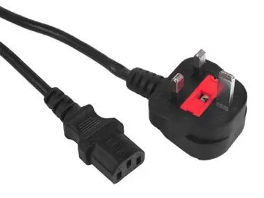 Gembird kabel síťový  / 1.8m / UK