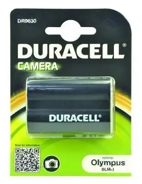 DURACELL Baterie - DR9630 pro Olympus BLM-1 / černá / 1400 mAh / 7.4V