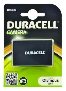 DURACELL Baterie - DR9902 pro Olympus BLS-1 / černá / 1050 mAh / 7.4V