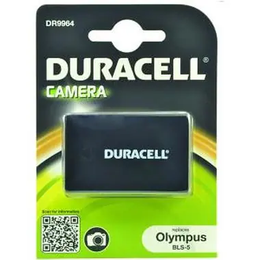 DURACELL Baterie - DR9964 pro Olympus BLS-5 / šedá / 1000 mAh / 7.4V