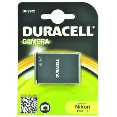 DURACELL Baterie - DR9932 pro Nikon EN-EL12 / černá / 1000 mAh / 3.7V / doprodej