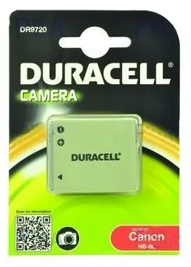 DURACELL Baterie - DR9720 pro Canon NB-6L / černá / 700 mAh / 3.7V
