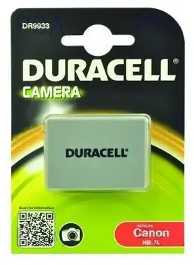DURACELL Baterie - DR9933 pro Canon NB-7L / šedá / 1000 mAh / 7.4V
