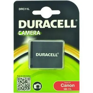 DURACELL Baterie - DRC11L pro Canon NB-11L / černá / 600 mAh / 3.7 V