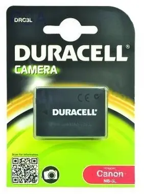 DURACELL Baterie - DRC4L pro Canon NB-4L / šedá / 700 mAh / 3.7 V