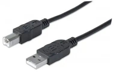 Manhattan Hi-Speed USB 2.0  Kabel A-B M/M / 3m / černý
