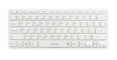 EVOLVEO WK29W / Bezdrátová bluetooth klávesnice / Bluetooth 3.0 / CZ / Bílá / doprodej