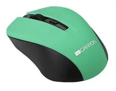 CANYON CNE-CMSW1GR / optická bezdrátová / 800/1000/1200 dpi / USB / zelená / doprodej