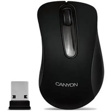 CANYON CNE-CMSW2 / optická bezdrátová / 1200 dpi / USB / černá