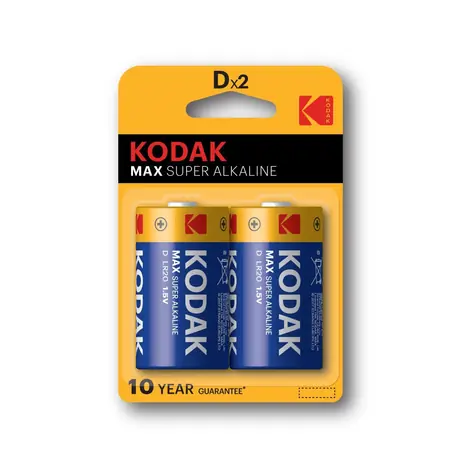 Kodak MAX alkalická baterie D / 2ks / blister