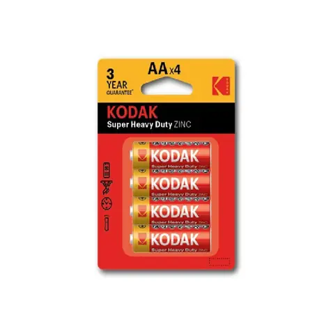 KODAK HEAVY DUTY zinco-chloridové baterie AA / 4ks / blister