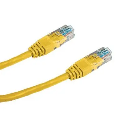 DATACOM Patch kabel UTP CAT5E 5m žlutá