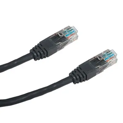 DATACOM Patch kabel UTP CAT5E 10m černá