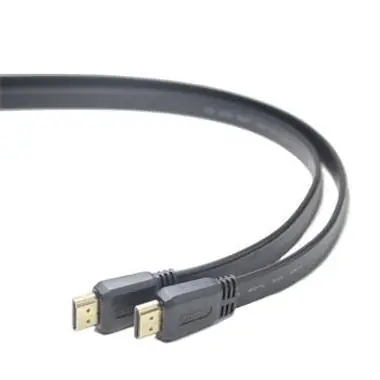 PremiumCord HDMI High Speed + Ethernet 3m / plochý kabel / zlacené konektory