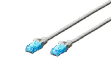 DIGITUS Ecoline Patch Cable šedý 5m / UTP / CAT 5e / AWG 26/7