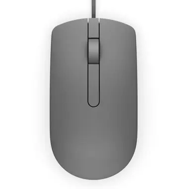 DELL MS116 šedá / Optická myš / 1000dpi / 2 tlačítka + rolovací kolečko / USB / 1.8 m