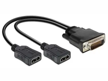 DeLock adaptér DMS-59 samec> 2 x HDMI samice 20 cm 