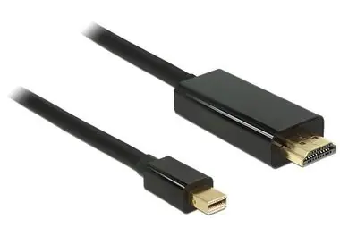 DeLock kabel mini Displayport 1.2 samec k High Speed HDMI A samec 4K 1 m