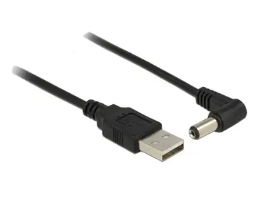 Delock napájecí kabel USB > DC 5.5 x 2.1 mm samec 90° / 1.5 m