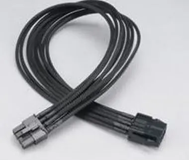 AKASA AK-CBPW09-40BK Flexa V8 / prodloužení napájecího kabelu / 8 pin VGA / 40cm 